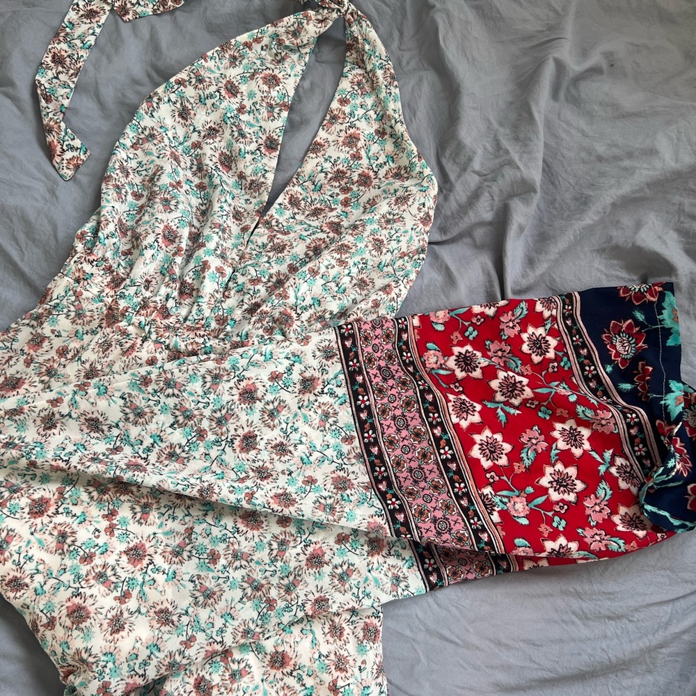Floral Halter Jumpsuit
